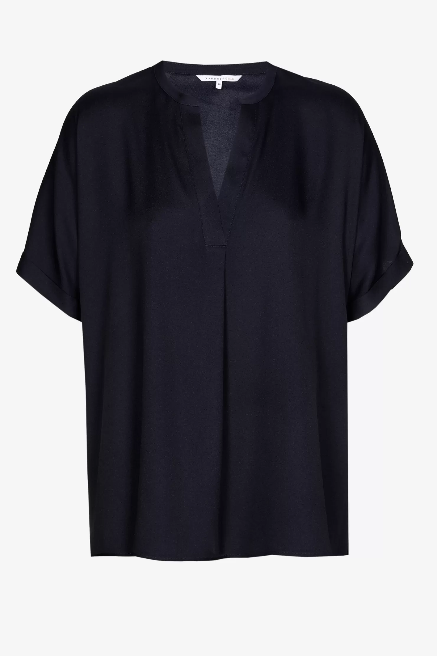 Xandres Glänzende Bluse NAVY Hot