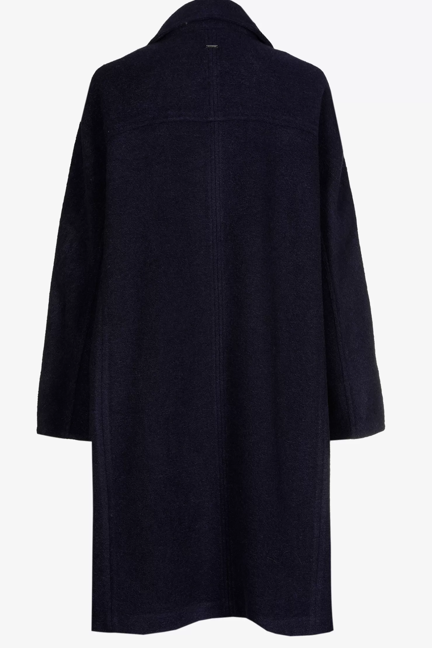 Xandres Langer Mantel aus Wolle NAVY Store