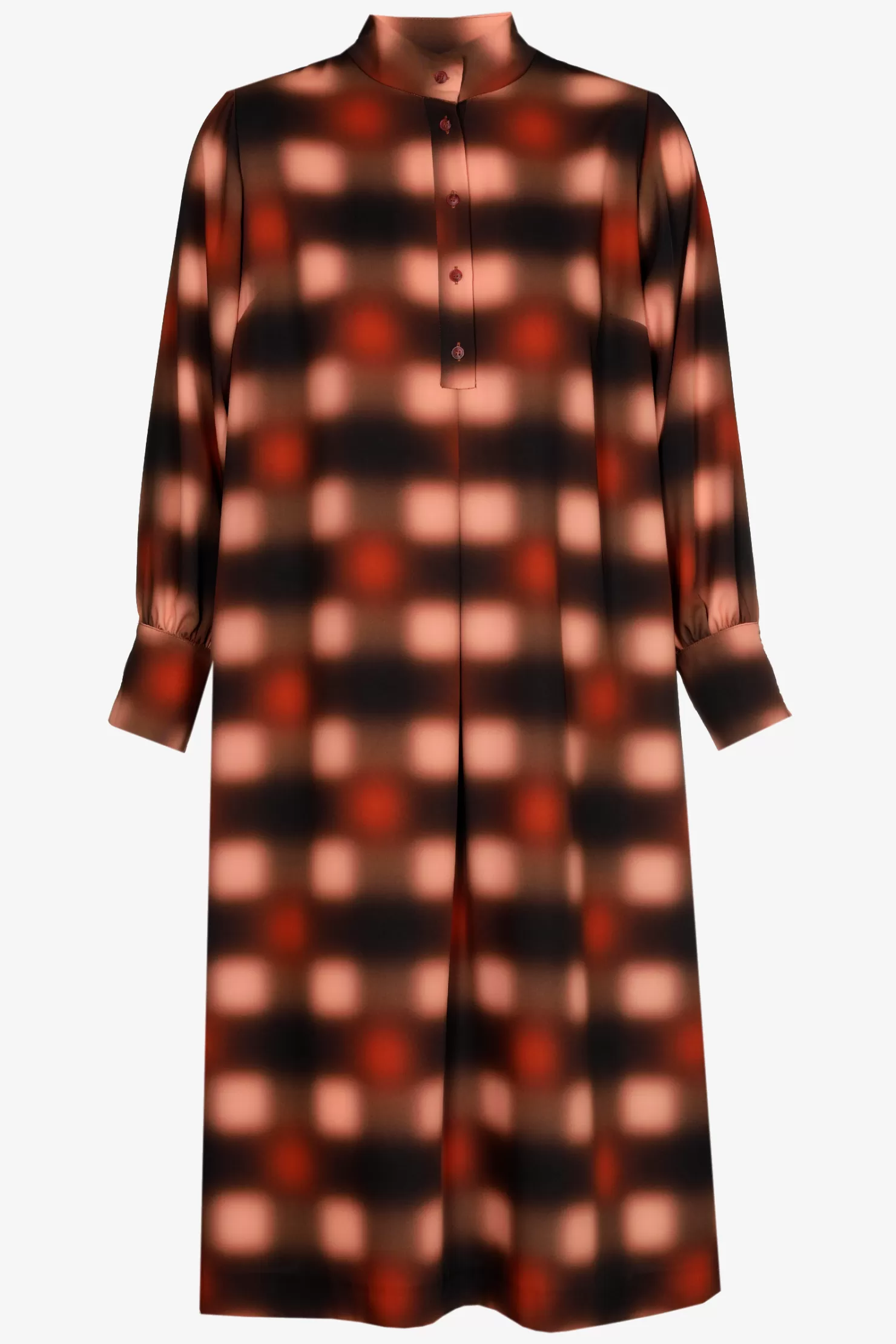 Xandres Langes Kleid mit verwaschenem Muster SALMON Outlet
