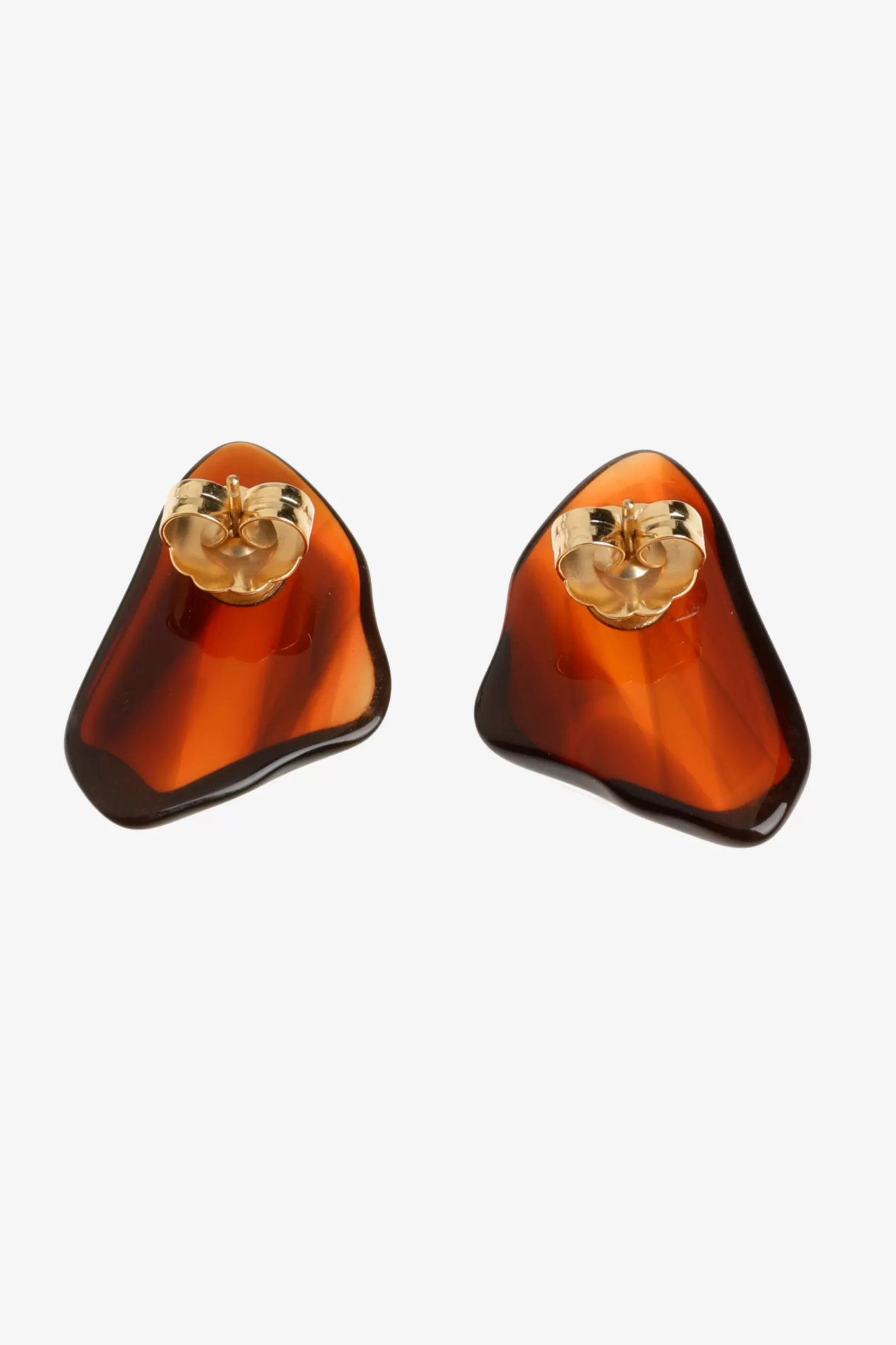 Xandres Ohrringe mit markanten Steinen DARKCHOCOLATE Cheap
