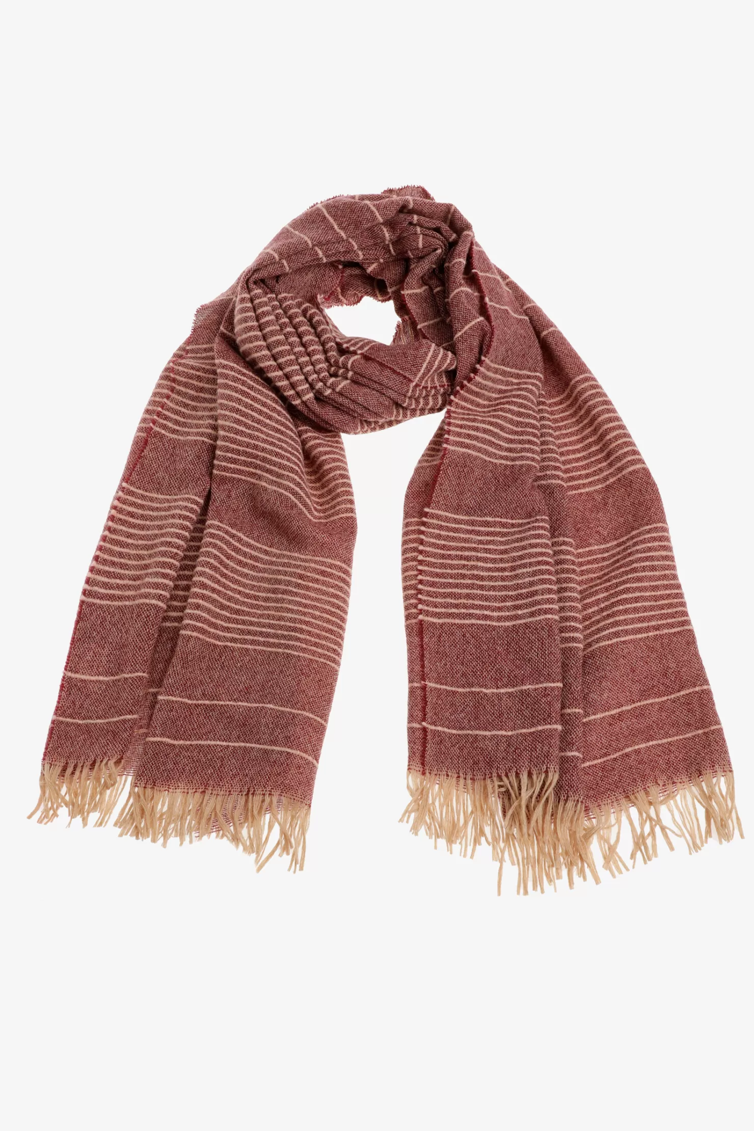 Xandres Streifenschal RUBYWINE Flash Sale
